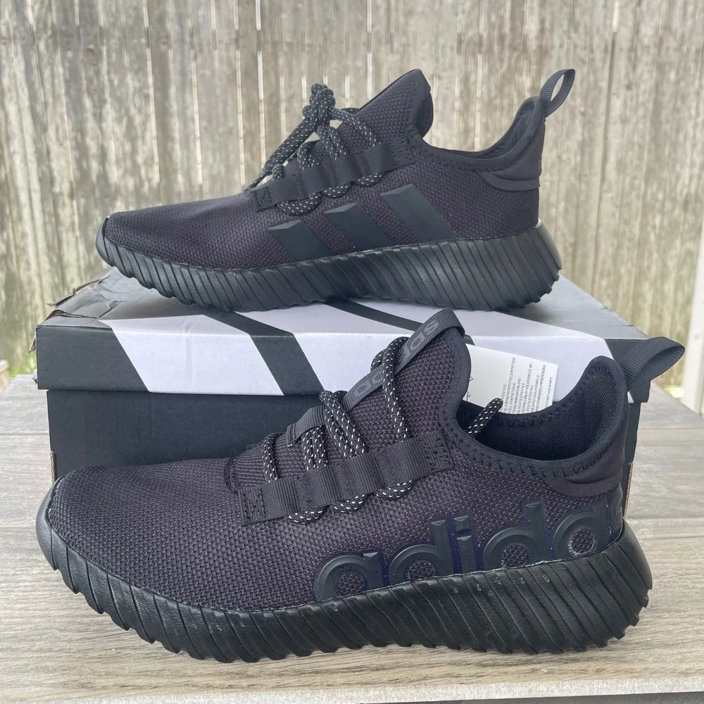 Adidas Kaptir 3.0 Running Shoes Mens 10.5 Black IF7316 Sneakers Trainers GYM NEW